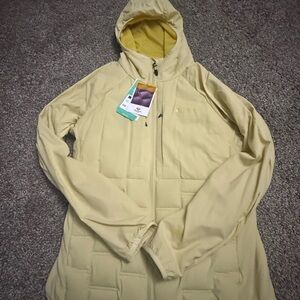 Marmot Women's Yellow Warm Cube Puffer Jacket